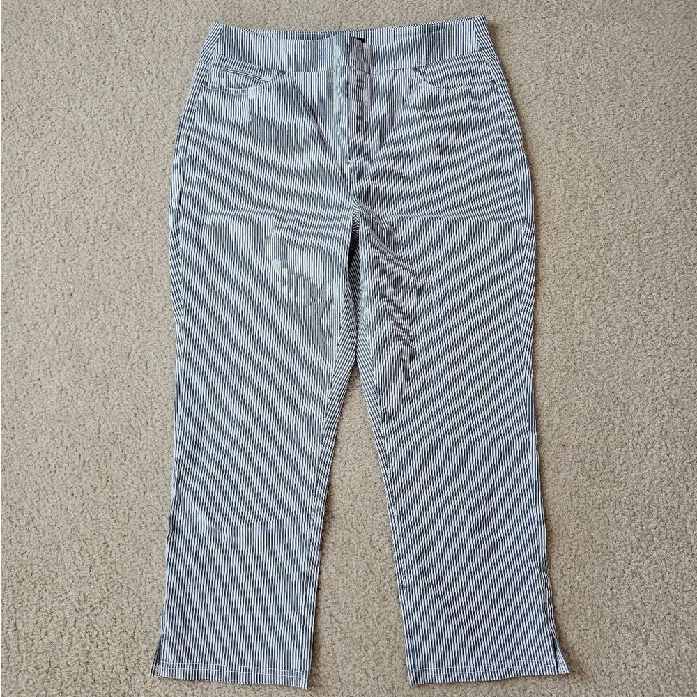 Striped High-Waisted Pants